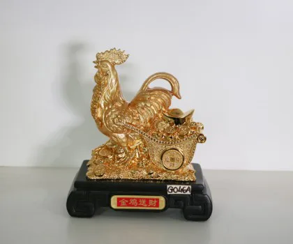 GÀ vàng kéo xe ngân bảo vàng - Kim kê tống tài FG046A