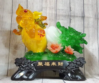 Vua heo vàng ngọc kéo bắp cải xanh - Tụ Phước Lai Tài LN001