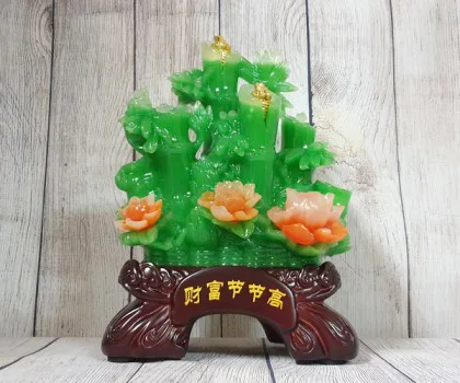 Bụi mẫu đơn cam lưu ly và góc trúc xanh ngọc có nguyên kim bảo - Tài Phú Tiết Tiết Cao FLN212