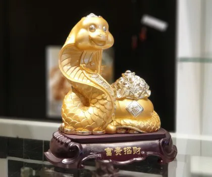 Rắn vàng chậu vàng - phú quý chiêu tài FH431G