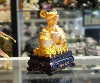 Chuột vàng ôm nén vàng - Chiêu tài tấn bảo FTM010