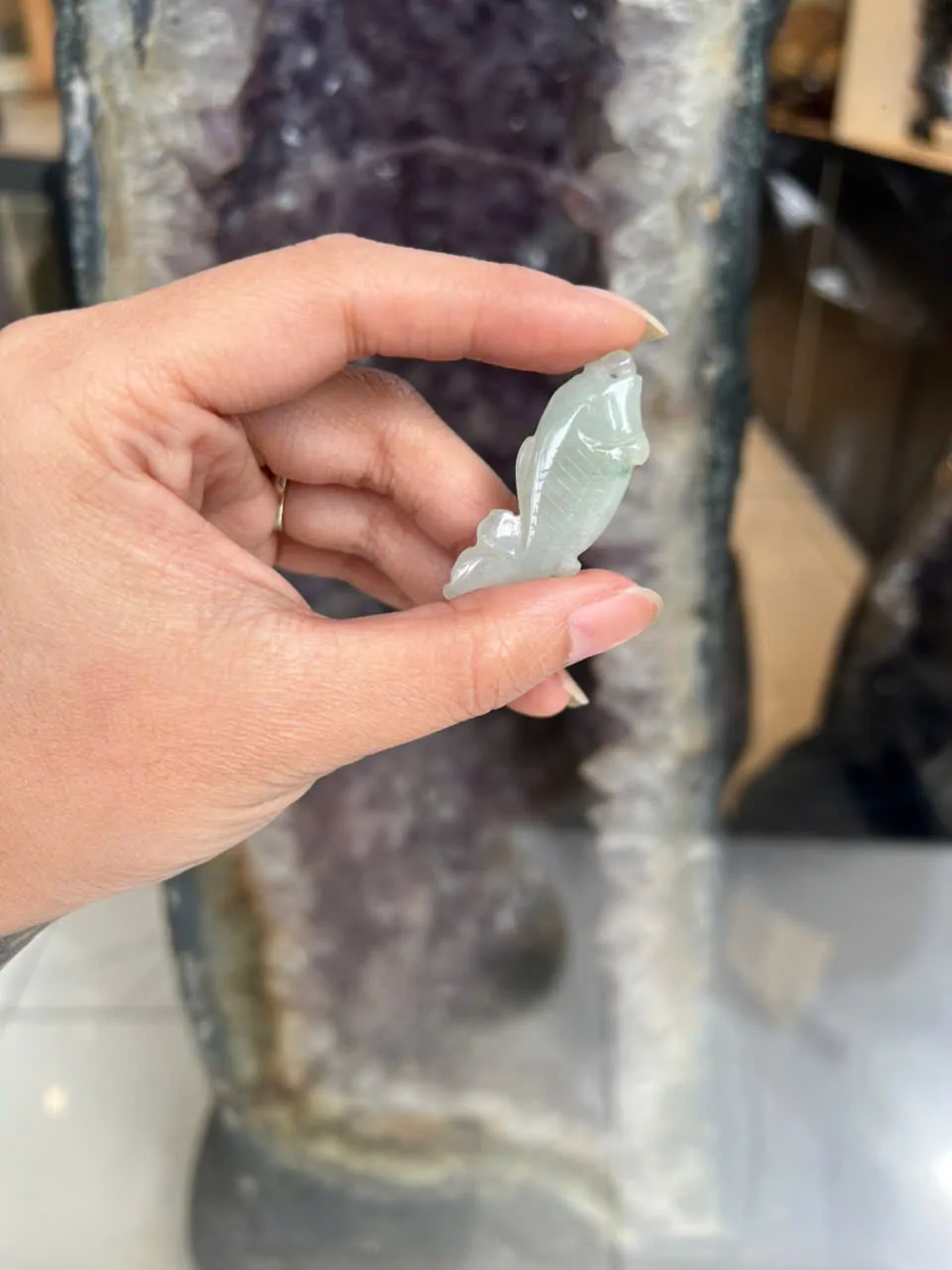 Mặt cá chép Phỉ Thúy lớn A+ (7.6g) S6634-S4-4484