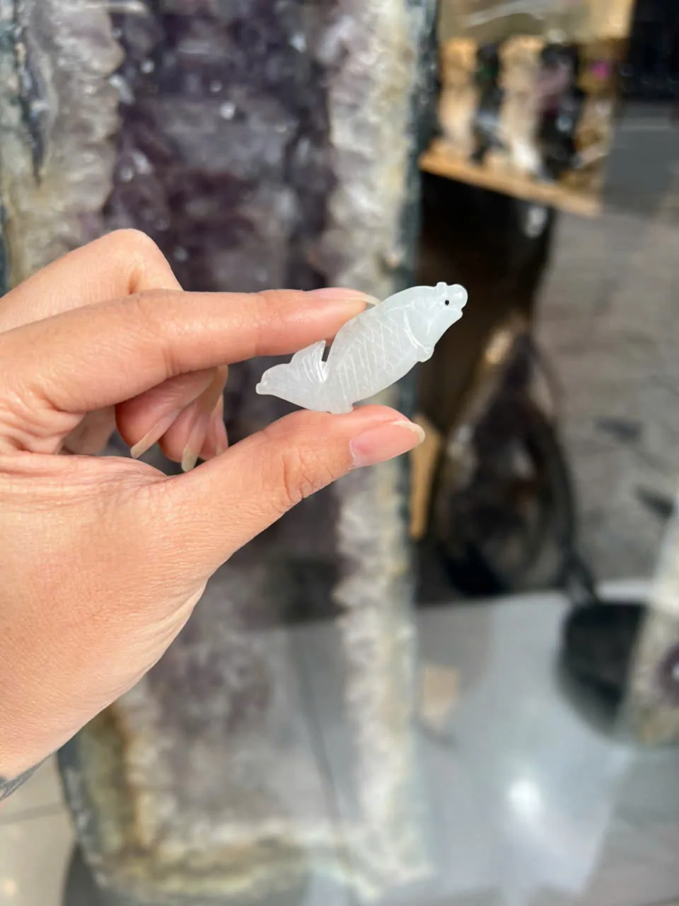 Mặt cá chép Phỉ Thúy lớn A+ (6.9g) S6634-S4-4071
