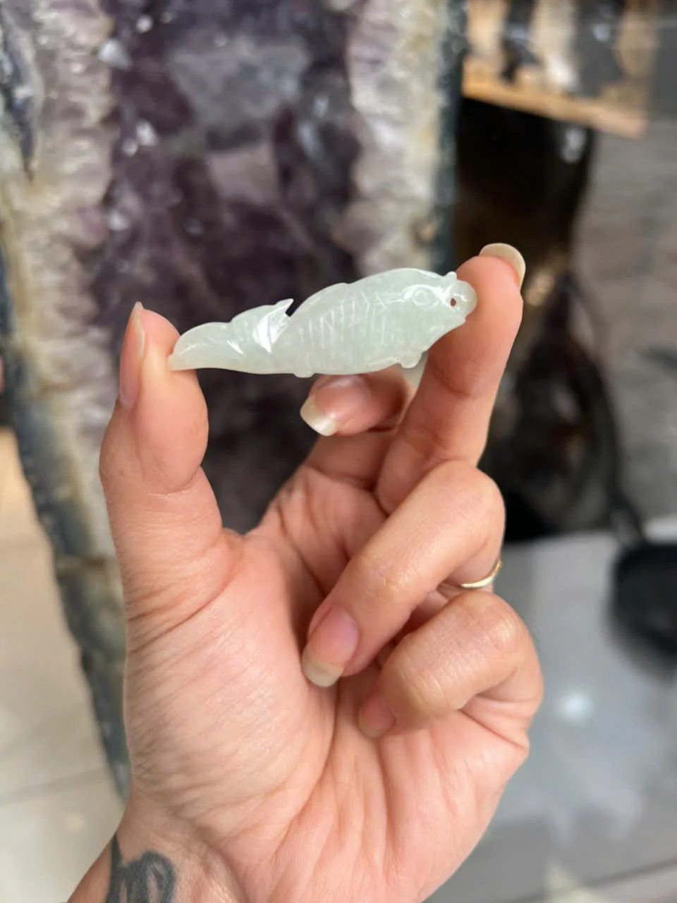Mặt cá chép Phỉ Thúy lớn A+ (8.7g) S6634-S4-5133