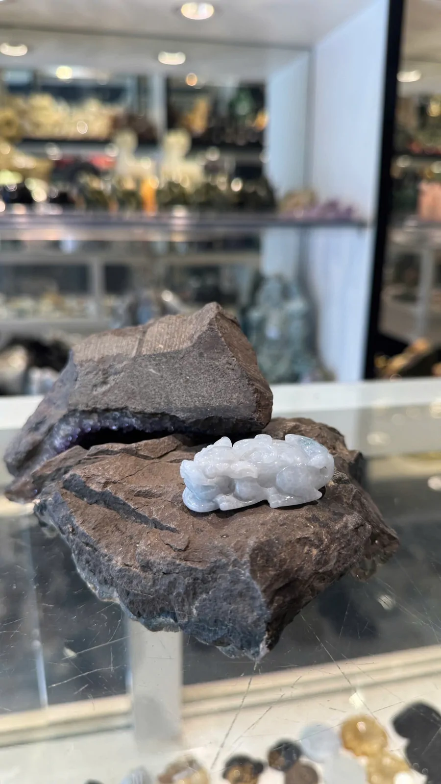 Tỳ hưu ngọc phỉ thúy xanh đậm vân mây A+++++ (24.18gr) S6897-S4-5271