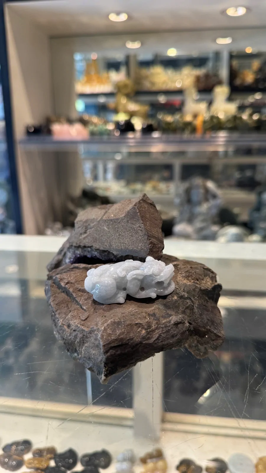 Tỳ hưu ngọc phỉ thúy xanh đậm vân mây A+++++ (31.16gr) S6897-S4-6793