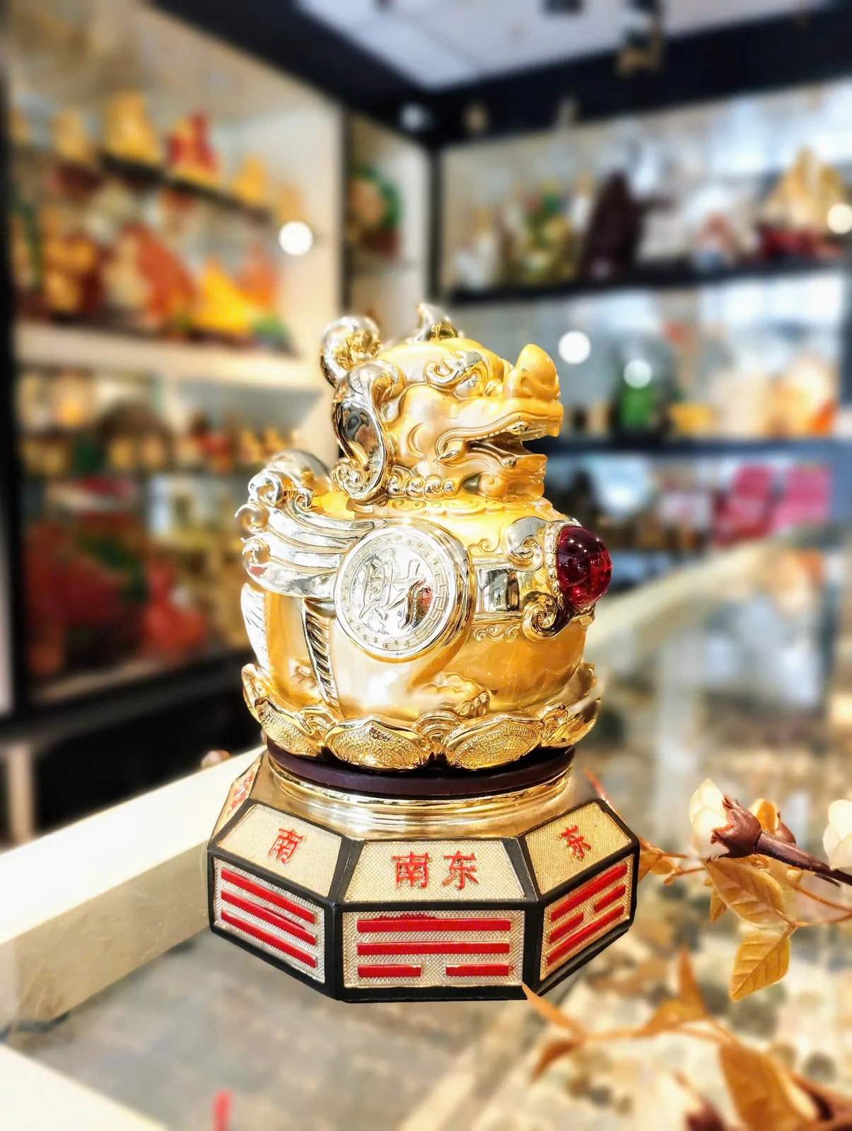 Tỳ hưu vàng đế bát quái - đời đời vượng tài A057