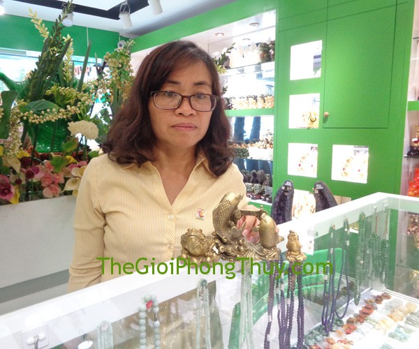 Chị Hoa - khách hàng mua tượng Cá Chép Đồng FD151, Gà Đồng FD102, Thiềm Thừ Đồng FD114