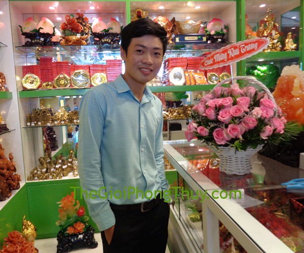 Anh Trần Quốc Cường - Khách hàng sở hữu Tỳ Hưu đá quý may mắn FS689