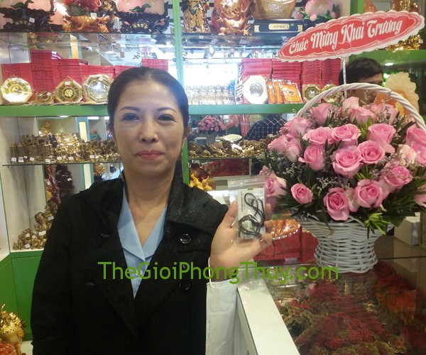 Chị Trần Thị Thanh - Khách hàng sở hữu Tỳ Hưu đá quý may mắn FS689