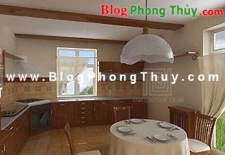 Phong thủy cho bếp ăn