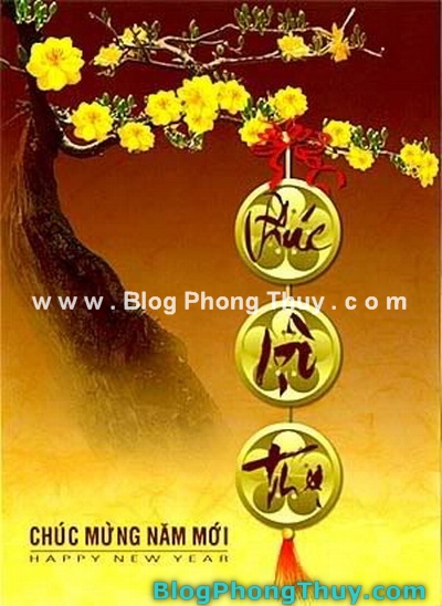 Phong thủy phòng khách ngày Tết