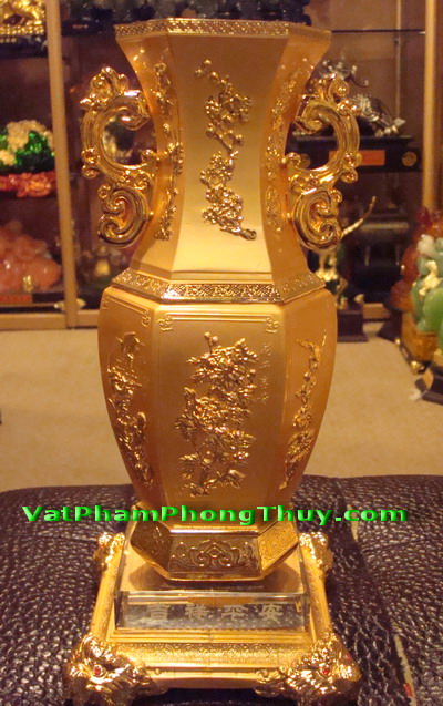 Bình mạ vàng tài lộc Phong Thủy
