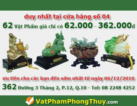62 vật phẩm giá chỉ có 62 đến 362 ngàn đồng