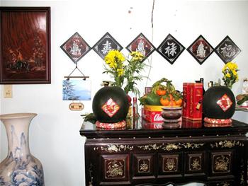 Bàn thờ tổ tiên ngày Tết