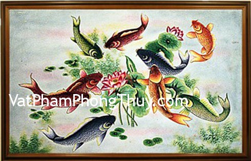 Chọn vị trí treo tranh cửu ngư khi xuân về