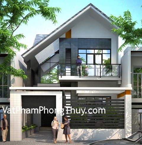 Làm mái cho nhà ống hiện đại và hợp phong thủy