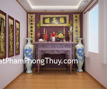 Cách hóa giải cho bàn thờ bị xà nhà đè