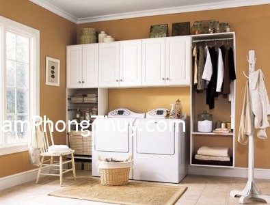 Chọn vị trí kê máy giặt chuẩn phong thủy