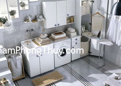Phong thủy bố trí cho chỗ giặt và phơi quần áo