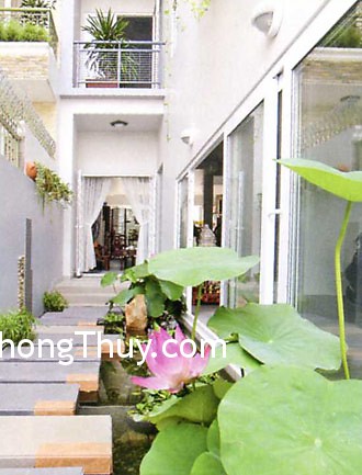 Dùng nước để thu hút sinh khí vào nhà