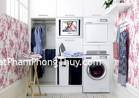 Vị trí đặt máy giặt ảnh hưởng đến sức khỏe của gia chủ