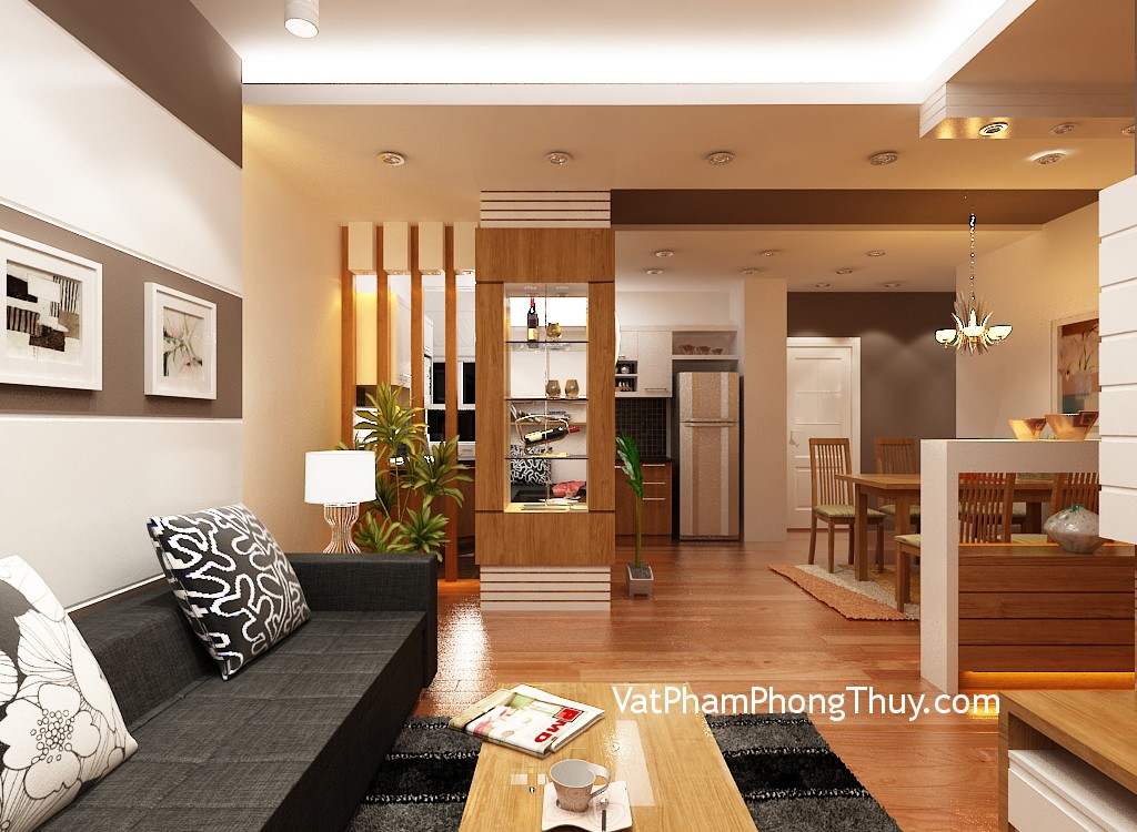 Phong thủy bài trí cho nhà chật