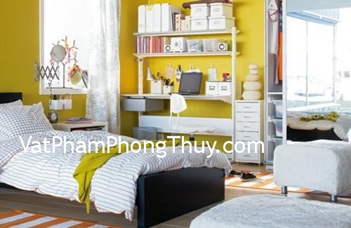 Màu sơn phòng ngủ đem lại may mắn