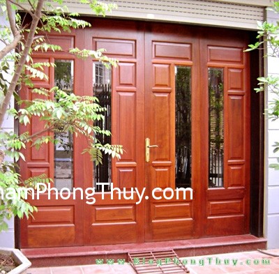 Màu sắc cửa chính giúp hóa giải tà khí