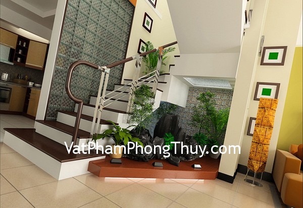 Lưu ý khi bố trí tiểu cảnh dưới gầm cầu thang