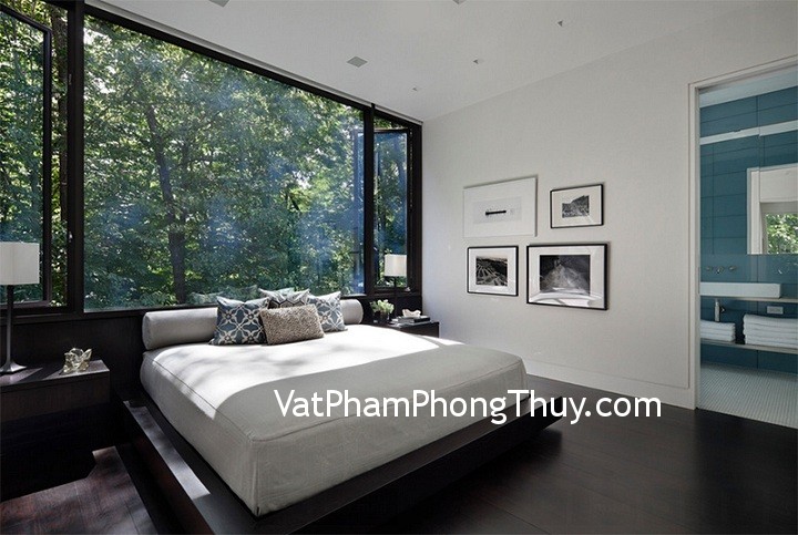 Bố trí cửa kính hợp lý trong phòng ngủ