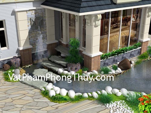 Bố trí nước dẫn tài lộc vào nhà