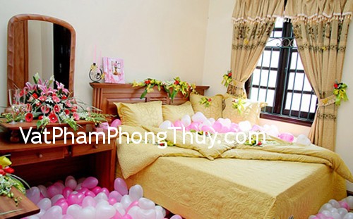 Những đồ vật không nên bài trí trong phòng cưới
