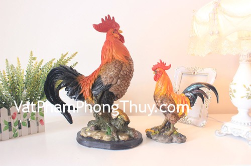 Cách bày tượng gà trống chiêu tài, hóa sát cho nhà ở