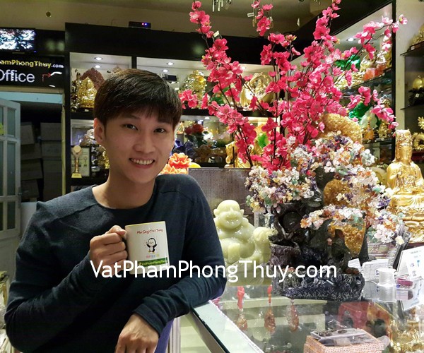 Anh Hiếu - khách hàng mua cây tài lộc phong thủy luân KC001