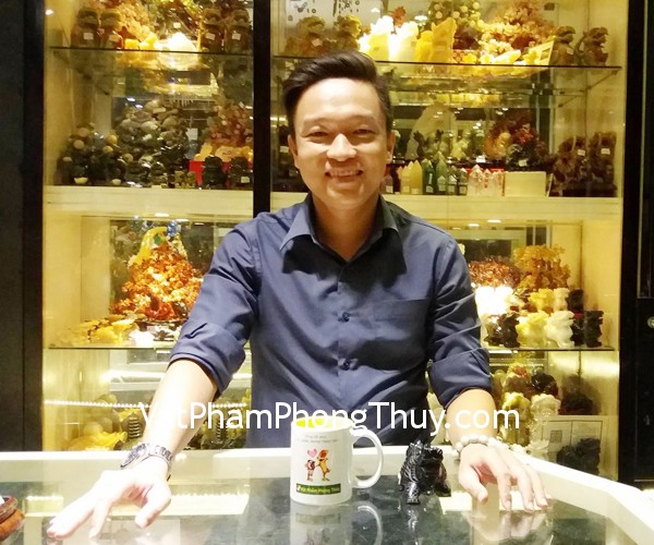 Anh Khang - khách hàng mua Rùa đầu rồng thạch anh đen GM072