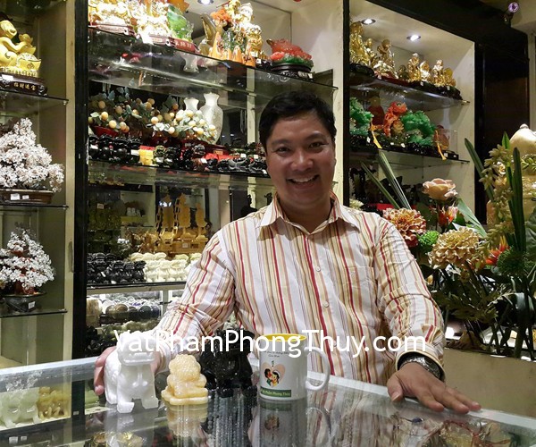 Anh Minh - khách hàng mua cặp tỳ hưu bắc kinh đen trung BKD-M, trắng trung BKT-M, thiềm thừ hoàng long GM022 và rùa lam ngọc R077