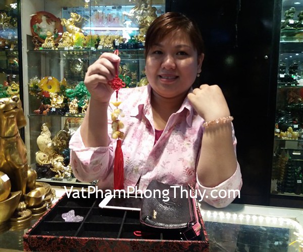 Chị An - Khách hàng mua Ngọc bội tỳ hưu hoàng long S238