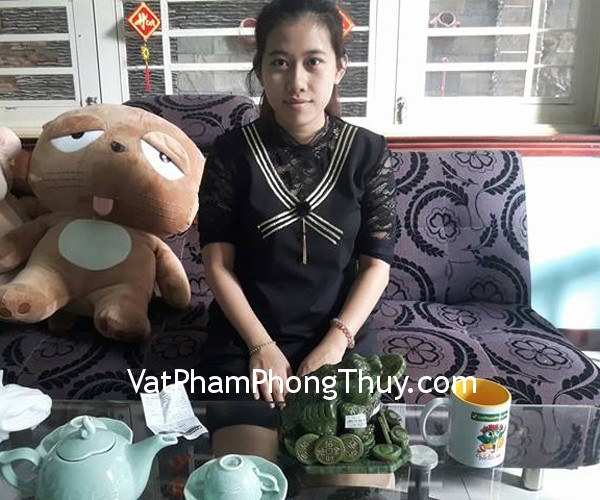 Chị Thư - Khách hàng mua Thiềm thừ lam ngọc khủng GM027