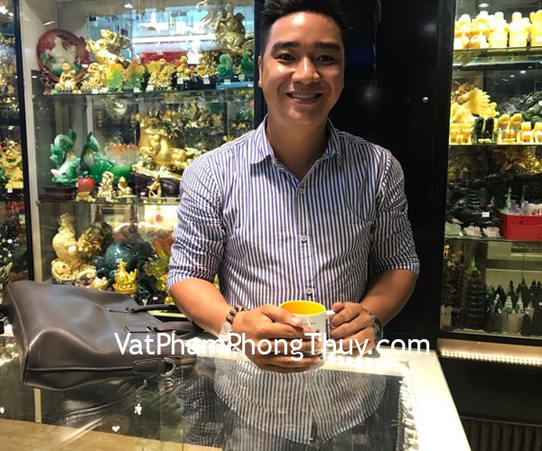 Anh Thành - Khách hàng mua Chuỗi thạch anh ưu linh xanh S2060-3944 và Tỳ hưu vẩy rồng thạch anh trắng S406