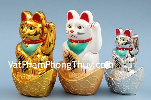 Cách bố trí mèo Thần Tài để thu hút nhiều tiền bạc
