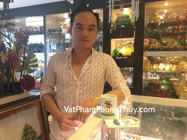 Anh Thuyền - khách hàng mua tỳ hưu ngọc phỉ thúy S5151-S5-2947, chuỗi thạch anh vàng A++ Uruguay S6223-S5-2462
