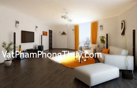 Phòng khách nếu được vuông vắn gia chủ sẽ rước lộc bội phần