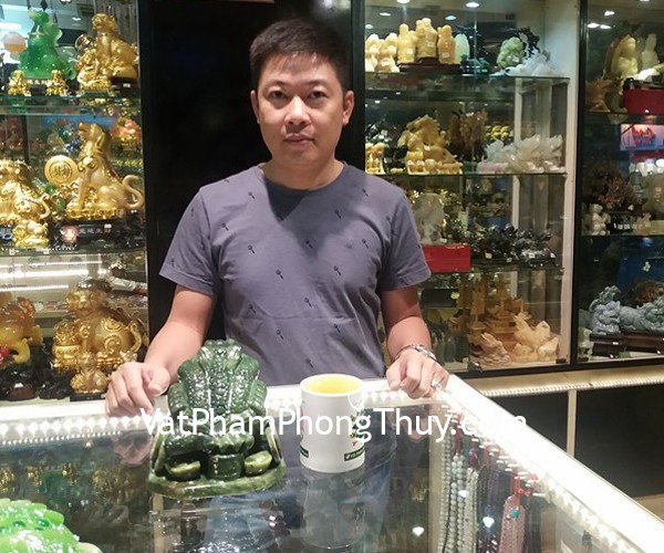 Anh Dũng - Khách hàng mua Thiềm thừ lam ngọc khủng GM027