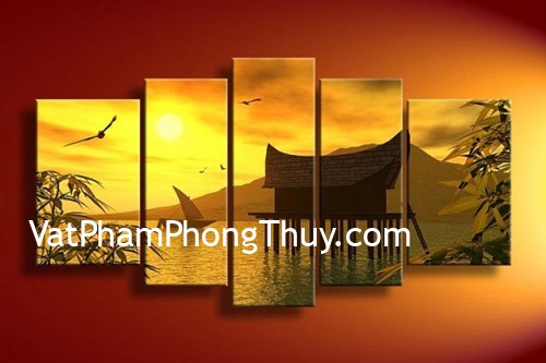 Treo tranh phong thủy trong phòng khách nhớ lưu ý những cấm kị này