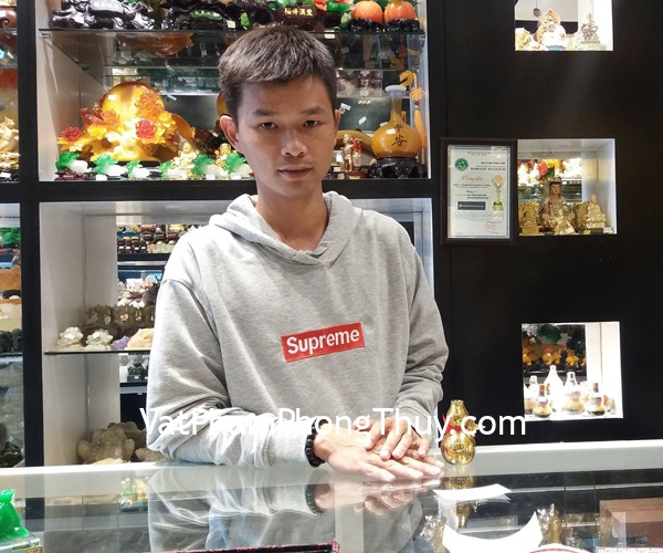 Anh Nhựt - khách hàng mua chuỗi thạch anh tóc đen tuyền S6751-3401, móc khóa tỳ hưu S6018 và hồ lô đồng trung D207