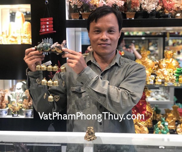 Anh Nhân - khách hàng mua chuông gió khủng CG1225 và rùa đầu rồng cõng con D307