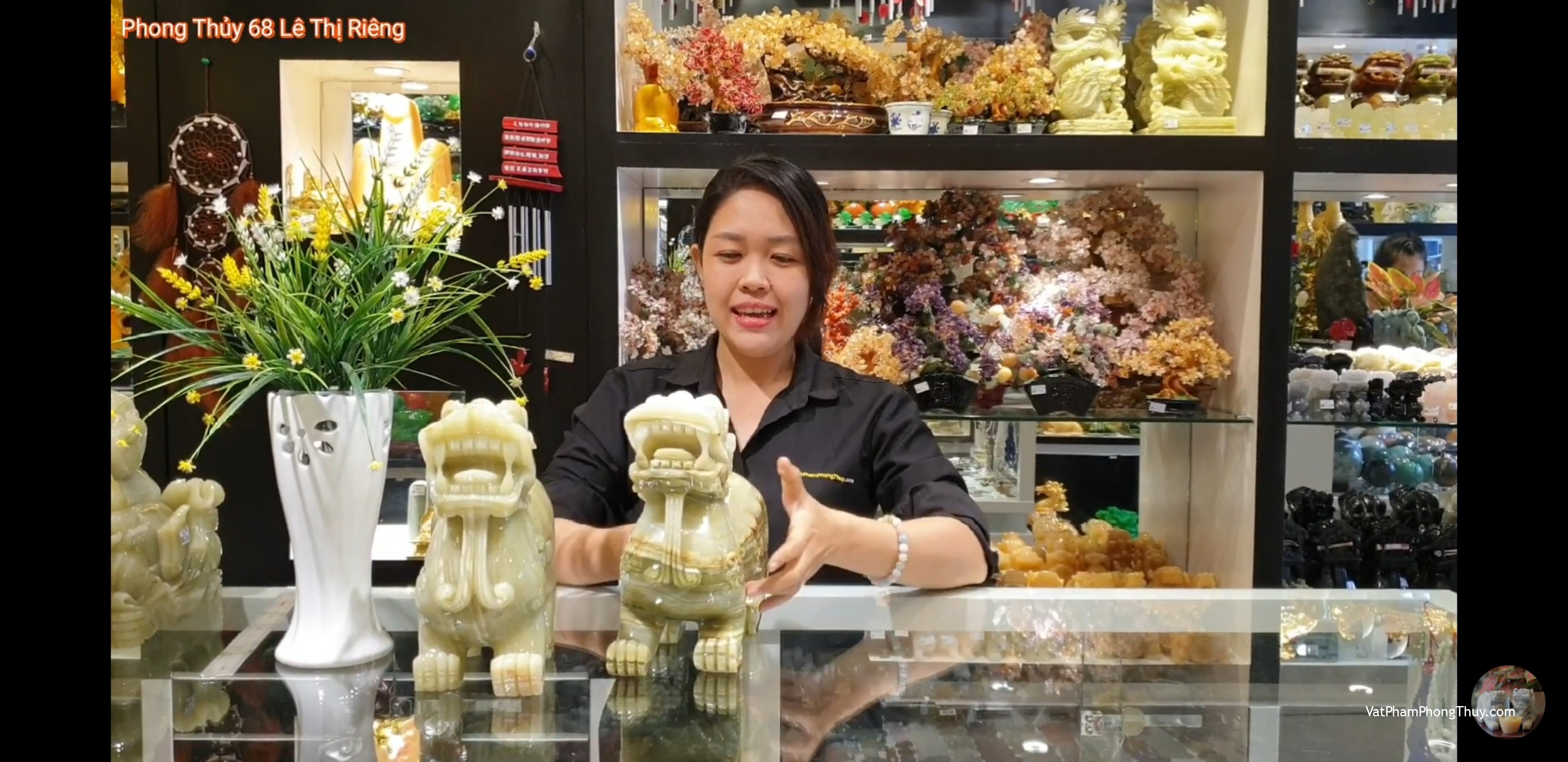 [Video]Cận cảnh ông tỳ hưu đá cẩm thạch size khủng - Đặt gì để công việc thăng tiến? - [Tỉ Tỉ Chuyện phong Thủy]