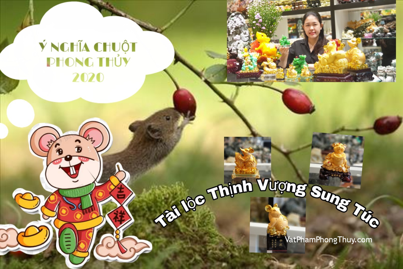 [Video] Chuột phong thủy - Quà tặng cao cấp và ý nghĩa trong năm Canh Tí 2020-Ep 28 [Tỉ Tỉ Chuyện Phong Thủy]