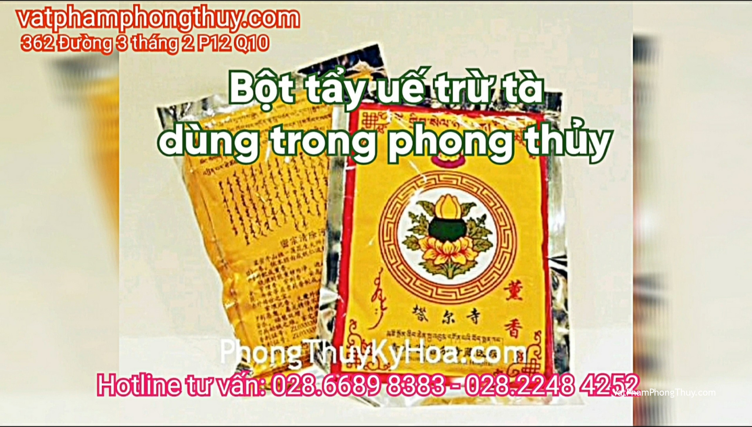 [Video] Bột Tẩy uế Trừ tà dùng trong phong thủy